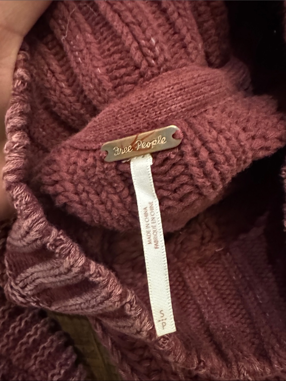 Free People Sweetheart Rib Chunky Mock Neck Sweater - Picture 4 of 7